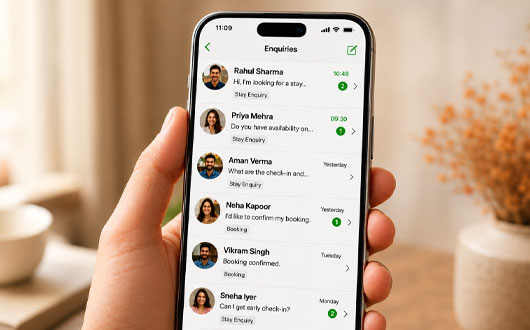Phone showing old chat messages